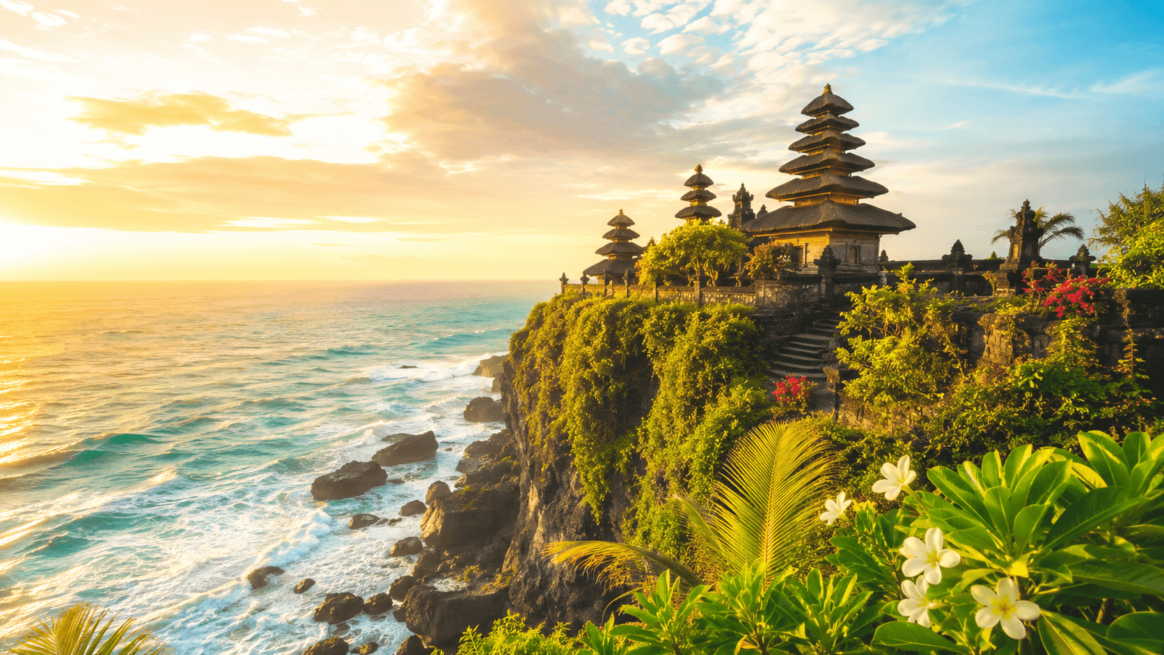 A serene infinity pool overlooking the Bali jungle